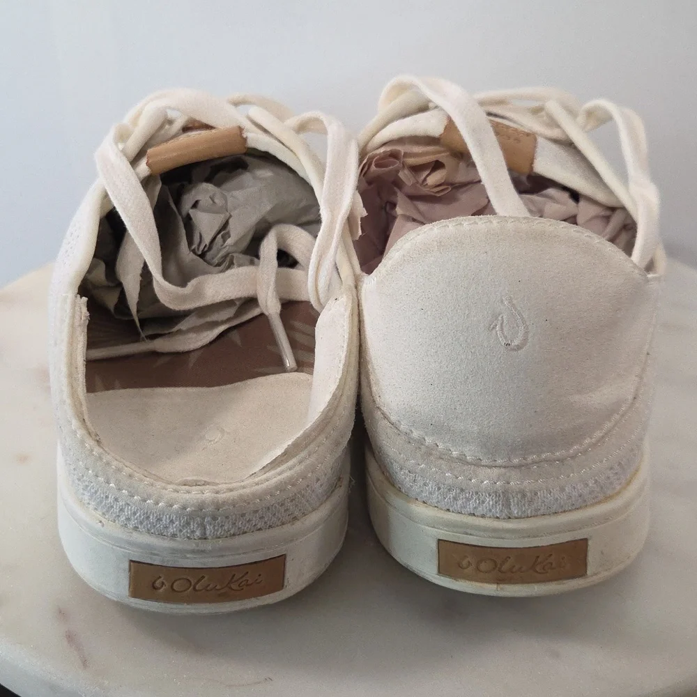 OluKai White Mesh Shoes Size 9.5 - Picture 4 of 7